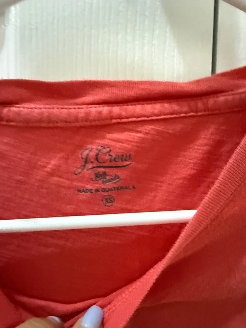 J. Crew Red 'LOVE.' Short Sleeve Tee